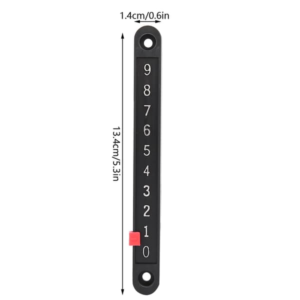 6 stk. Mini Snooker Score Board Scorer Pinde og Nummerstrimmel
