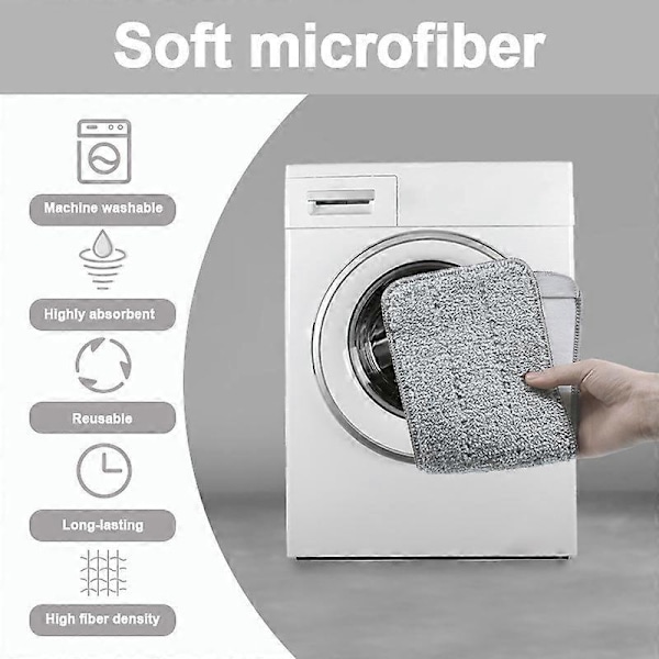 2 mikrokuituista moppipäätä - Mikrokuitumoppi