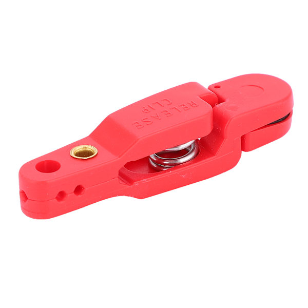 Snap Release Clip for Weight Planer Board Outrigger Downrigger Power Grip (rød)