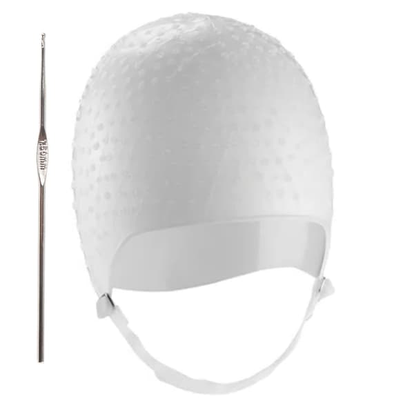 Hårfarging Highlighting Hatt Silikon Gjenbrukbar Fleksibel Høy Elastisitet Sammenleggbar Hårfargehatt