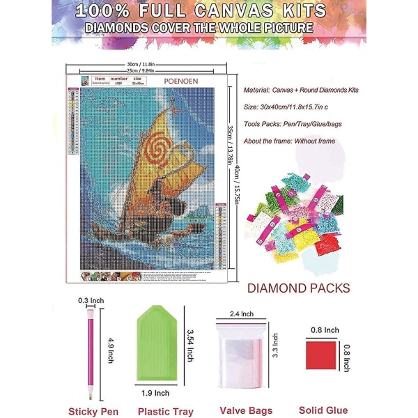 Tiger and Cat Diamond Painting Kit - DIY Rhinestone Crystal Cross Stitch Wall Dekor Set för vuxna och barn