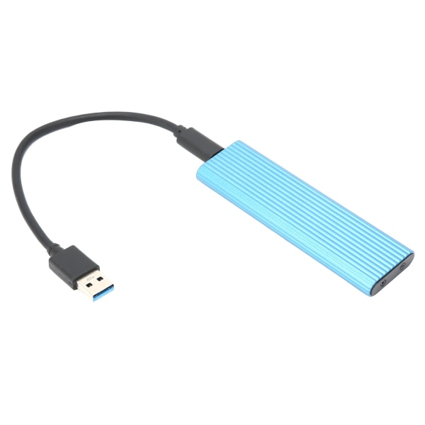 SSD-kabinet M.2 NGFF SATA-adapterboks B-nøgle B+M-nøgle Ekstern harddisk-etui til Win Xp/7/8/(Blå) Bleu