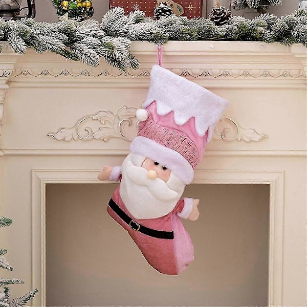 Julstrumpor Barnpresent Godispåse Jultomte - Strumpor Hängande Julgransprydnad