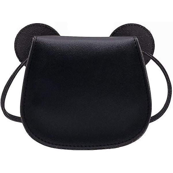 Liten Jenter Småbarn Mini Crossbody Skulderveske Myntveske med Søt Museøre Sløyfe