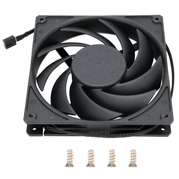 F140 Computer CPU Køleventilator 14cm Støjsvag Desktop Computer Køler Ventilator Sort