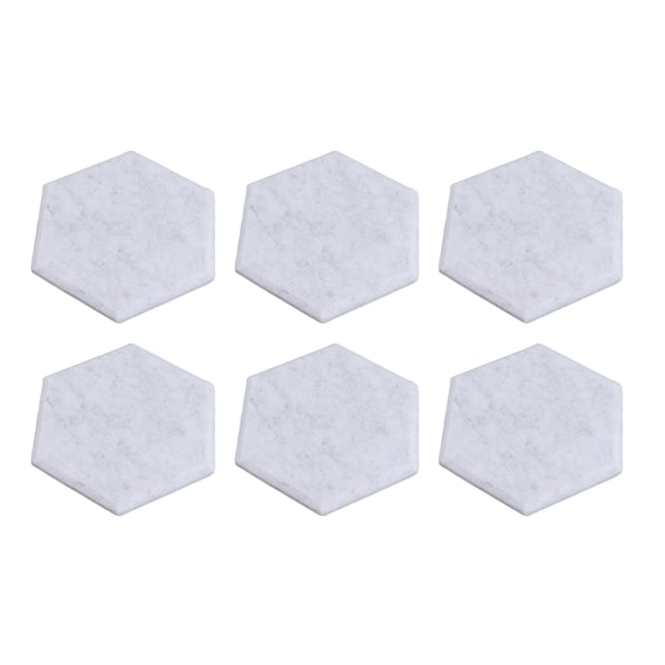 12 stk sekskantede akustiske paneler med høy tetthet lydabsorberende paneler lydtette skråkantede veggpaneler 14x12x7cm sølvgrå