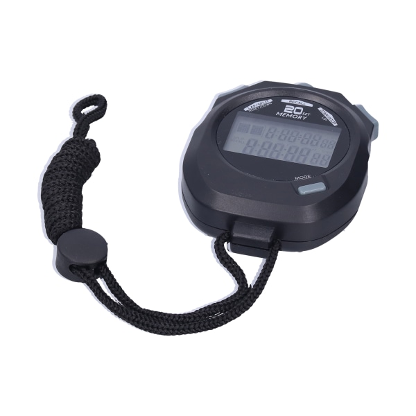 Sports elektronisk stopur 1/100 sekund høj nøjagtighed digital kronograf timer 12/24 timer system
