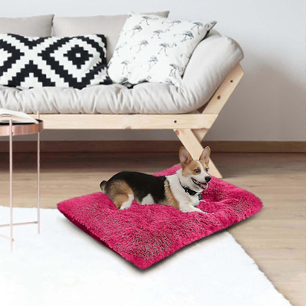 Komfortabel Hundekennel Kæledyrsstrøelse Dyb Søvn Pv Strøelse Sove Seng Pink B