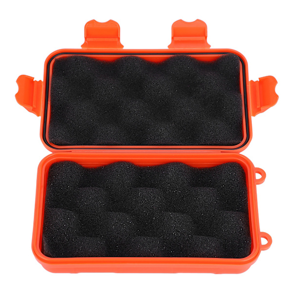 EDC Outdoor Survival Vattentät utrustning Förseglad låda Dammtät Trycksäker (orange stor)