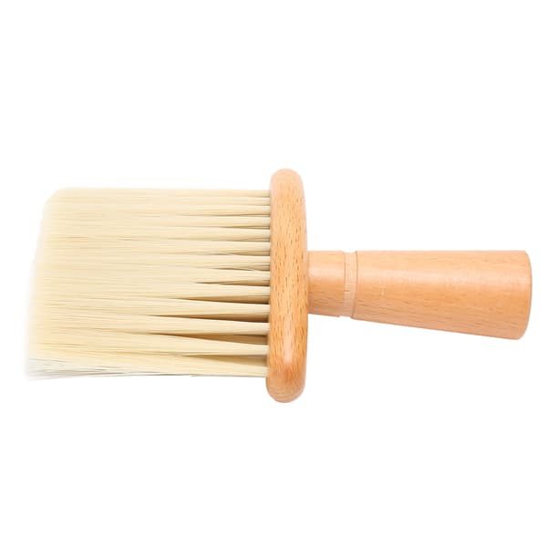 Barber Hår Skæg Klipning Børste Professionel Ansigtsrensning Hårbørste Hals Duster Børste Beige