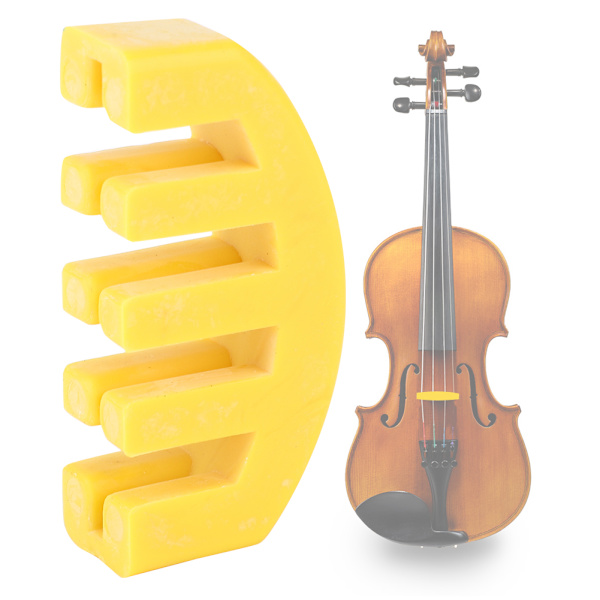 Gul kloformet demper for fiolin - Øvingsdemper tilbehør instrument stille spilledel