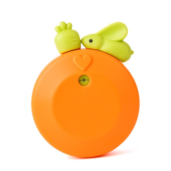 Söt mekanisk timer Mångsidig innovativ tecknad kanin Exakt kökstimer för barn Studier Matlagning Orange