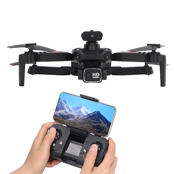 4K dobbeltkamera drone fem retninger unngåelse Wifi Quadcopter leketøy for luftfotografering