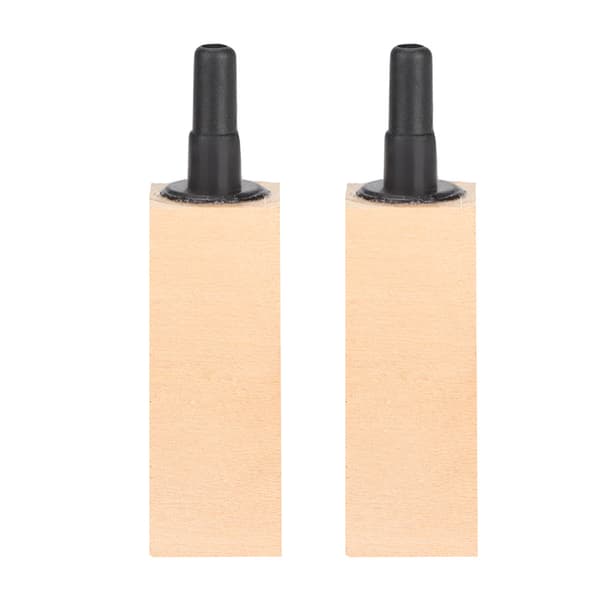 2 stk/sett Naturlig tre luftboble stein diffuser for akvarium fisketank (S)