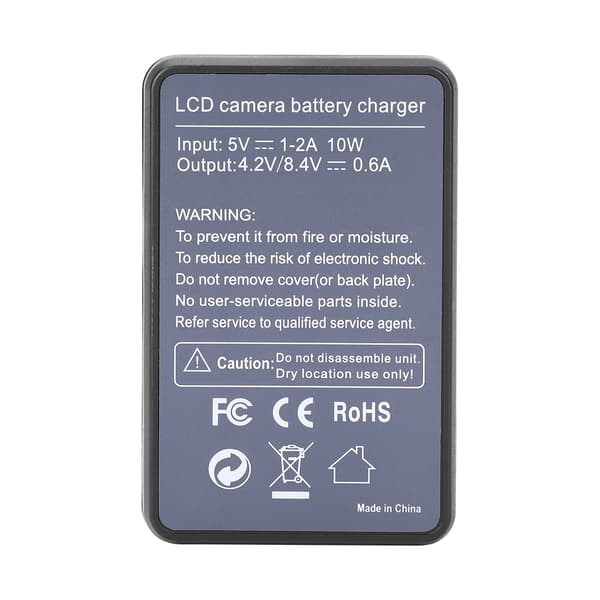 LP-E17 Batterilader Enkeltspor USB-lading med LCD-skjerm for Canon EOS M3 M5 M6 760D