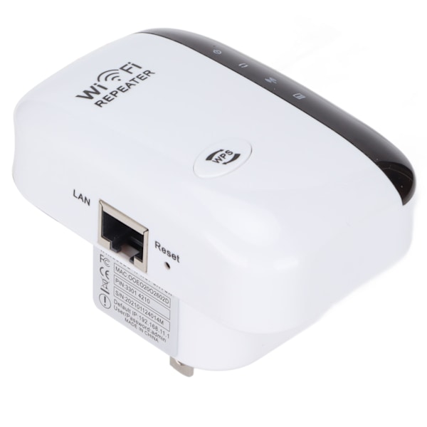 Trådlös WiFi-repeater Bättre signal 300Mbps Hög överföringshastighet WiFi-förlängare för hemmakontor 110V-230V