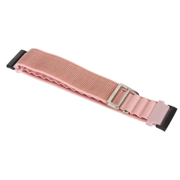 Stretchvävd nylon smartklocka bandrem ersättningstillbehör passar för Fitbit Versa 4 3 Sense 2 Rosa