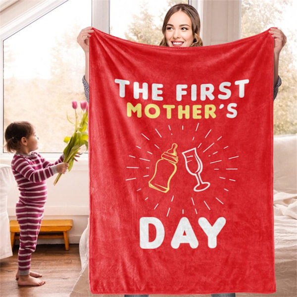 Teppe med klart trykk, lyse farger, pustende, mykt polyester, maskinvaskbart for soving BL328‑5 140x200cm