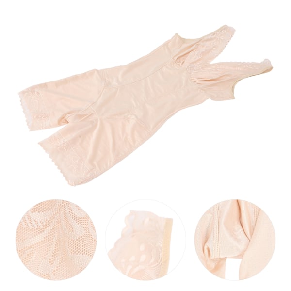 Kvinners midjetrener slankende postpartum kroppsform shapewear magekontroll body (hudfarge)XL