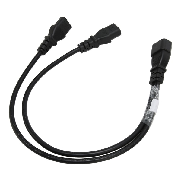 Enkel C14 till Dual 5 15R C13 sladd Kort Power UPS Server Y Splitter Adapter Kabel för PC Monitor Printer