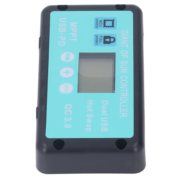 12V 24V MPPT Solladdningsregulator Professionell USB PD QC3.0 Solpanelsregulator med LCD-display för batteri 40A