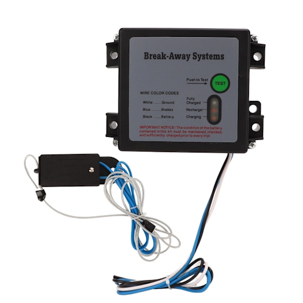 Trailer Brakes Breakaway Kit 12V LED Test Break Away System Universal ajoneuvoihin