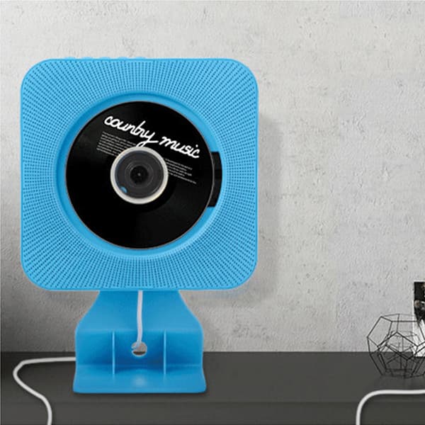 CD-afspiller hængende Bluetooth husholdnings-trækafbryder design engelsk bærbar CD-afspiller til hjemmeskole blå