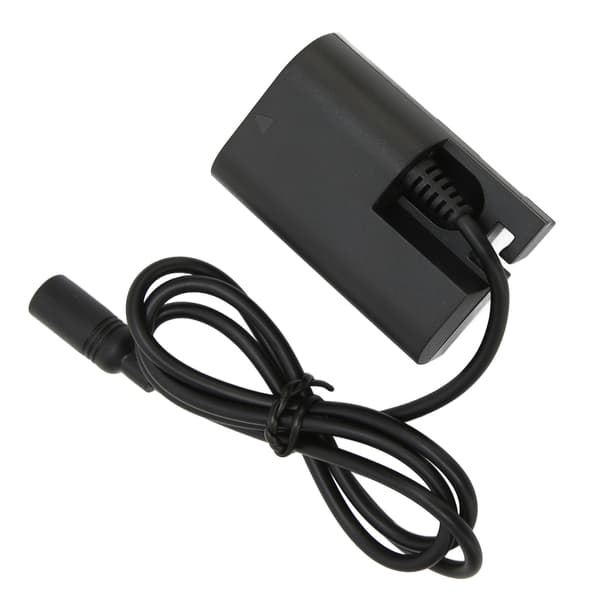 E6 DC-koblingssæt Sikkert fuld afkodning dummy-batteri med strømforsyningsadapter til 80D 70D 5D4 5d3 60D 100‑240VEU-stik