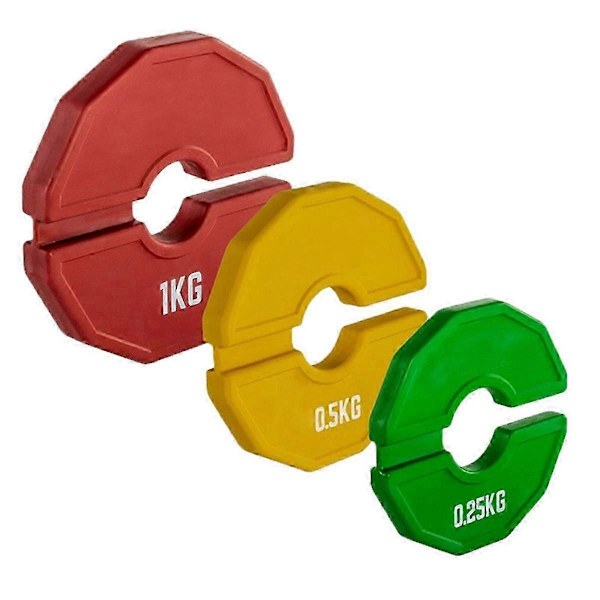 1 st Gym Mikro-Typ Viktskivor Hantel Fraktionella Viktskivor Gummi Fraktionella Viktskivor Tillägg
