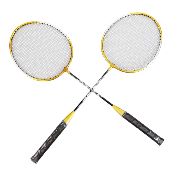 205 Badminton Racket Split Iron Alloy Badminton Racket Set for Amateur Elementary Training Outdoor Backyards Playground Gym