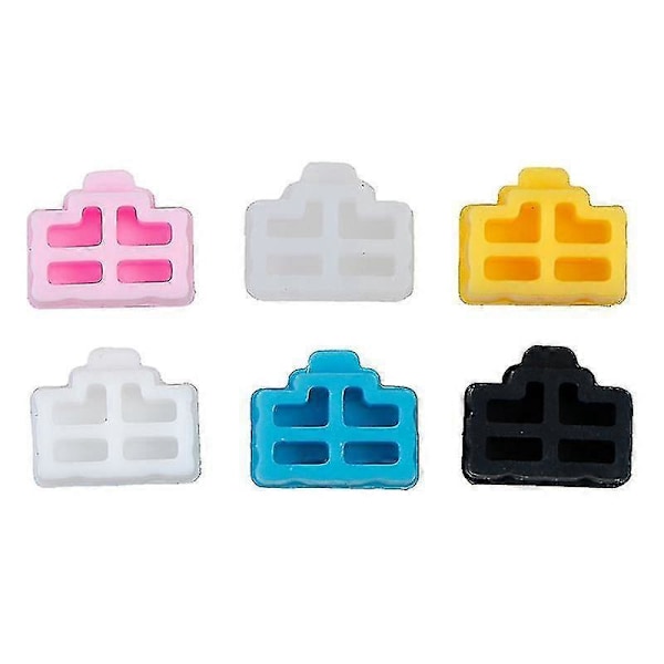 10 stk. Ethernet Hub Port Rj45 Støvbeskyttelsesdeksel Plugg Hvit