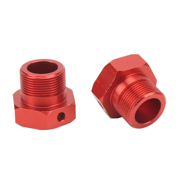 2 kpl RC alumiininen pyörän kuusiokolokeskiö 24mm alumiiniseos vakaa RC 24mm pyörän kuusiokolokeskiö ARRMA 1/5 Outcast Kraton 8s punainen