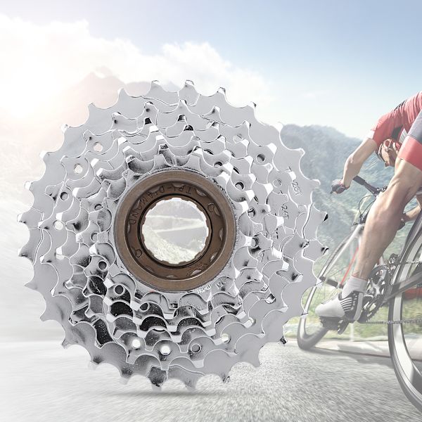 Forkromet cykelsvinghjul bagerste frihjulsudskiftningstilbehør til mountainbike7 speed