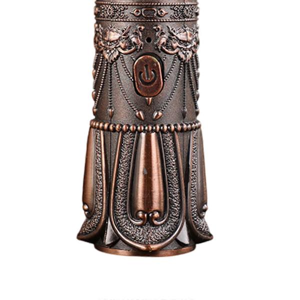 USB Elektrisk Røgelsesbrænder Dekorativ Aroma Diffuser til Yoga Kontor - Rød Bronze - Rød Bronze