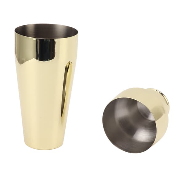Cocktail Shaker 304 rustfritt stål fransk stil bartender shaker for blandede drinker luksusgull