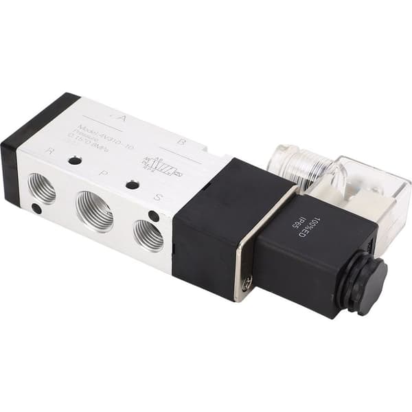 Hurtig respons, anti-interferens, 2-positions, 5-vejs pneumatisk magnetventil af aluminiumslegering til automation, 220V AC.