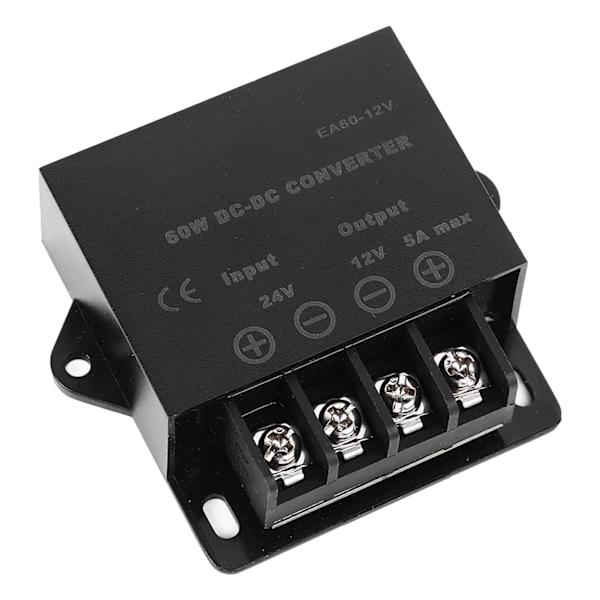Bil elektrisk konverter 5A 24V til 12V DC til DC elektrisk strømtransformatoradapter til køretøj