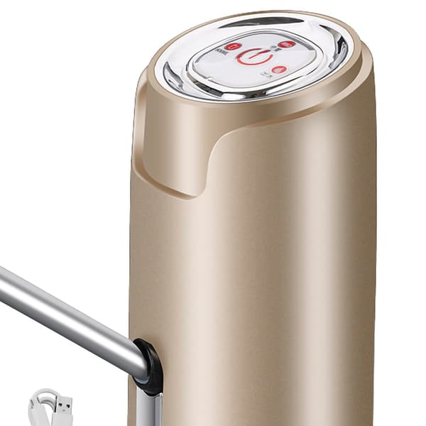 Vattendispenser ABS Elektrisk USB Intelligent Kvantitativ Spraylack Dryckespump för Utomhusbruk Guld