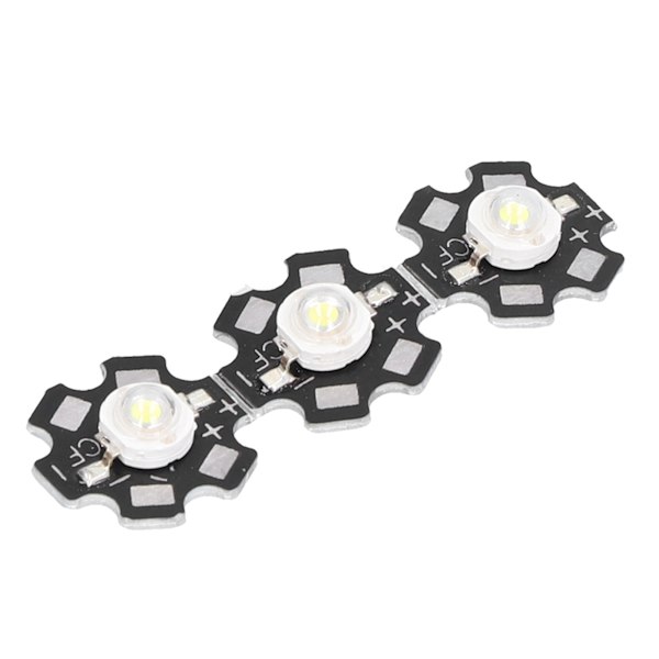 10 STK 1W LED Chip Highlight DIY Light Beads med aluminium base 6500k 90lm 20mm hvidt lys
