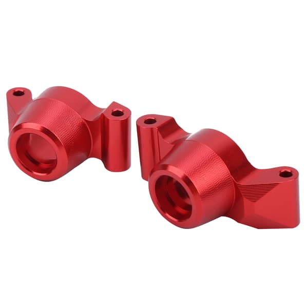1 par bakakselkopper i aluminiumslegering tilbehørsdeler for MAXX 89076‑4 1/10 RC-bil rød