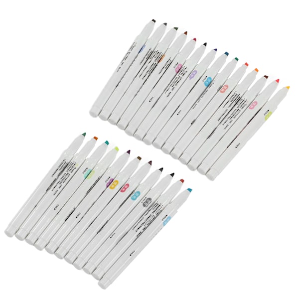 Dobbeltsidet highlighter 25 farver hurtigtørrende ergonomisk vandbaseret farve highlighter til skolekontor kunstafdeling