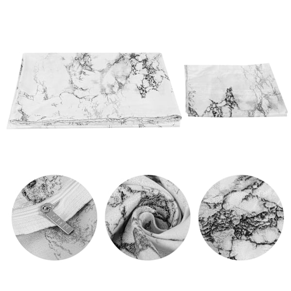 Tryckt marmor sängkläder set polyester påslakan örngott hushållsartiklar(150x200cm påslakan1PC örngott )