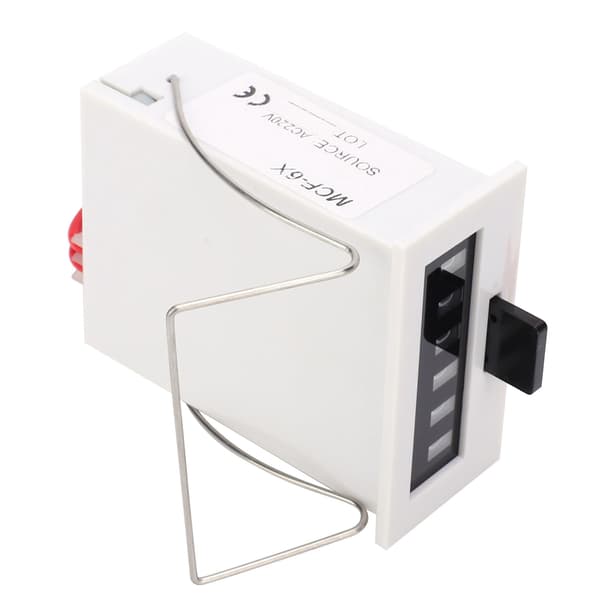 Elektromagnetisk Impulstæller 6-cifrede Moduler ABS Materiale MCF-6X 0-999999 1.5W AC220V