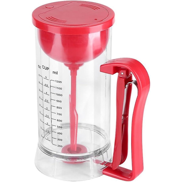 Elektrisk pandekagedej dispenser 1200ML kagedej tragt målekop muffin bageværktøj til hjemmekøkken