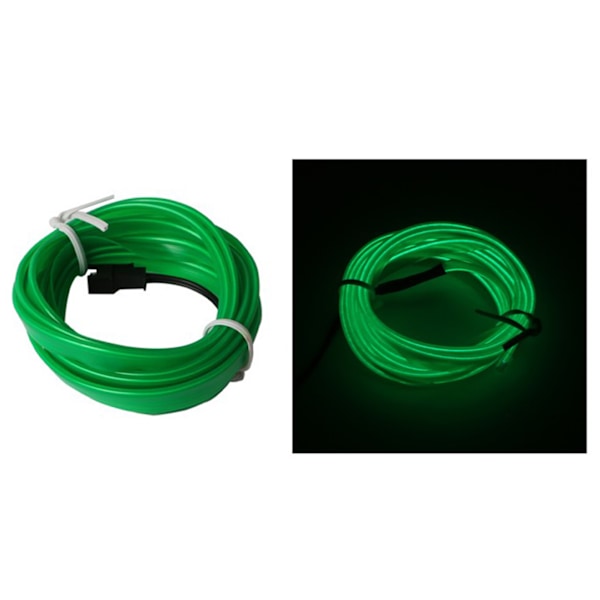 Auton LED-nauhavalo, valaiseva 9,8 jalkaa joustava ympäristönauhavalo auton sisustuksen koristeluun, vihreä