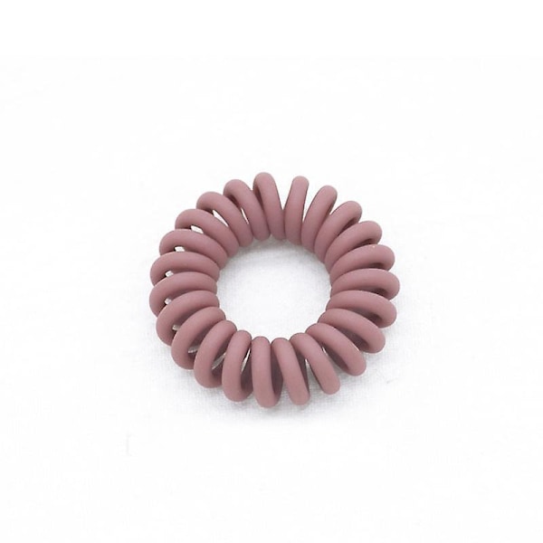 30 st No Crease Spiral Hårband Traceless Ponytail Hållare Matt Spiral Scrunchies Plast Hårspolar för Kvinnor och Flickor