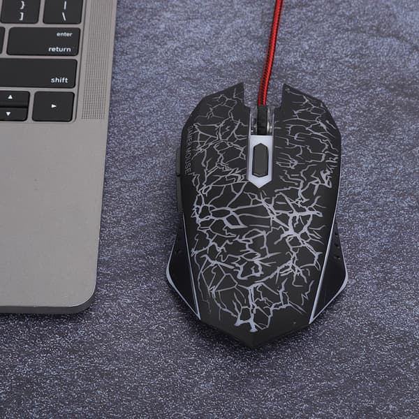 Mus Gamier Kablet 6 Knapper Ergonomisk LED USB Gamer Mus til Computer Bærbar Stationær PC