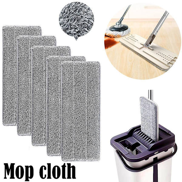 Mikrofiber tvättbara mopphuvudpåfyllningar - Superabsorberande rengöringsdynor (5 st)