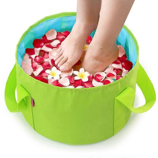 Hopfällbar Vattenhink, Hopfällbar Vattenpåse för Diskbänk, Camping, Trädgård, Fiske, Strand, Picknick, 15L Röd
