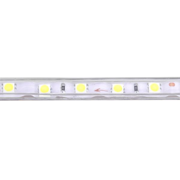 Vattentät SMD 5050 LED-remsa 220V 60 lysdioder/m Flexibel bandrepbelysning 1 meter Vit